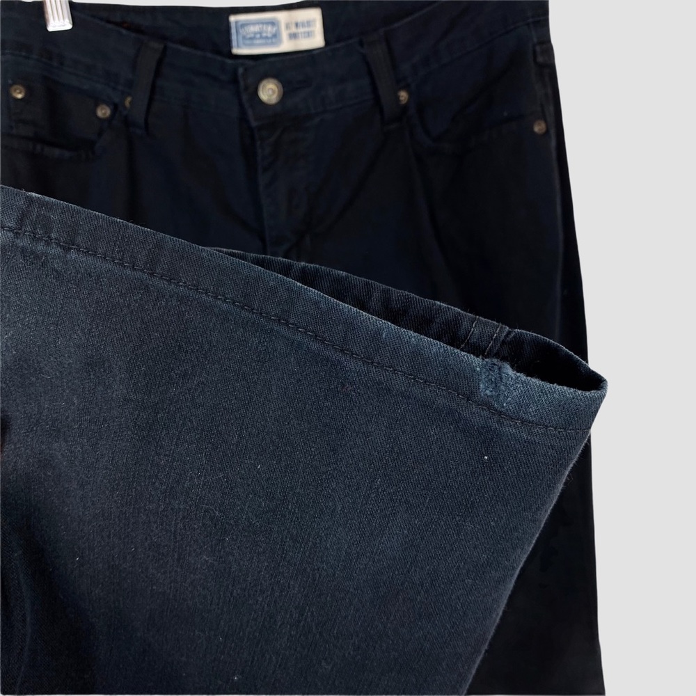 Levi’s At Waist Bootcut Flair Stretchy High Rise Black Denim Jeans 10 L - Picture 10 of 10